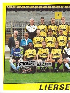 Sticker Elftal / Equipe - Football Belgium 1996-1997 - Panini