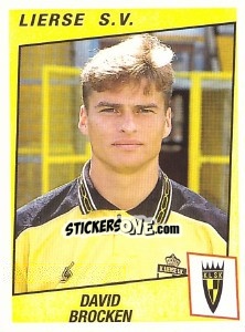 Sticker David Brocken - Football Belgium 1996-1997 n. 202 - Panini