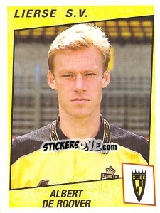 Sticker Albert De Roover - Football Belgium 1996-1997 - Panini