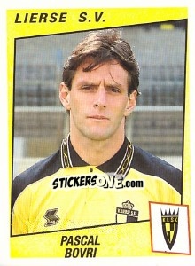 Sticker Pascal Bovri - Football Belgium 1996-1997 - Panini