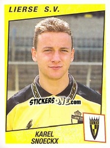 Cromo Karel Snoeckx - Football Belgium 1996-1997 - Panini