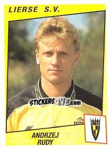 Figurina Andrzej Rudy - Football Belgium 1996-1997 - Panini