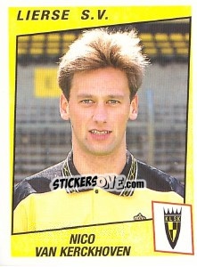 Sticker Nico van Kerckhoven - Football Belgium 1996-1997 - Panini