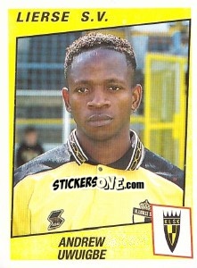 Cromo Andrew Uwuigbe - Football Belgium 1996-1997 n. 210 - Panini