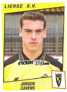Sticker Jurgen Cavens - Football Belgium 1996-1997 - Panini