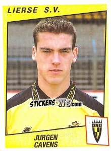 Figurina Jurgen Cavens - Football Belgium 1996-1997 n. 214 - Panini