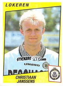 Cromo Christiaan Janssens - Football Belgium 1996-1997 - Panini