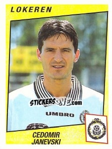 Sticker Cedomir Janevski - Football Belgium 1996-1997 - Panini