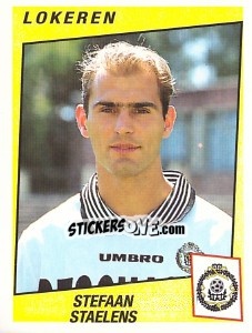 Sticker Stefan Staelens - Football Belgium 1996-1997 - Panini