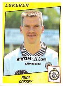 Sticker Rudy Cossey - Football Belgium 1996-1997 - Panini