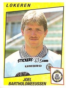 Cromo Joel Bartholomeeussen - Football Belgium 1996-1997 - Panini