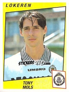 Sticker Tony Mols - Football Belgium 1996-1997 n. 228 - Panini