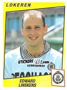 Sticker Edward Linskens - Football Belgium 1996-1997 - Panini