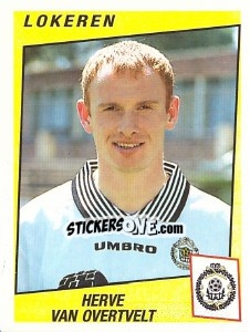 Sticker Herve van Overtvelt - Football Belgium 1996-1997 - Panini