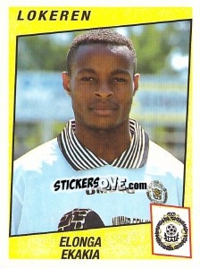 Sticker Elonga Ekakia - Football Belgium 1996-1997 - Panini