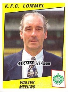 Sticker Walter Meeuws - Football Belgium 1996-1997 n. 235 - Panini