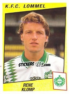 Sticker Rene Klomp - Football Belgium 1996-1997 - Panini