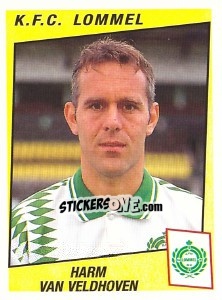 Sticker Harm van Veldhoven - Football Belgium 1996-1997 - Panini