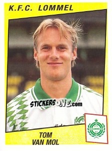 Sticker Tom van Mol - Football Belgium 1996-1997 - Panini