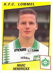 Sticker Marc Hendrickx - Football Belgium 1996-1997 - Panini