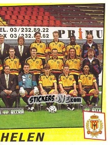 Sticker Elftal / Equipe - Football Belgium 1996-1997 - Panini