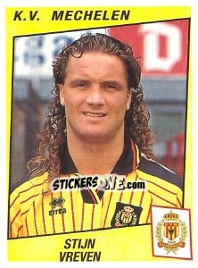 Figurina Stijn Vreven - Football Belgium 1996-1997 - Panini