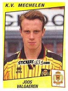 Figurina Joos Valgaeren - Football Belgium 1996-1997 - Panini