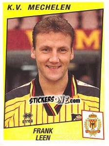 Figurina Frank Leen - Football Belgium 1996-1997 - Panini
