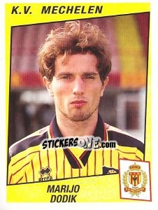 Sticker Marijo Dodik - Football Belgium 1996-1997 - Panini