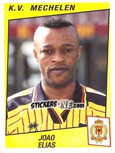 Sticker Joao Elias - Football Belgium 1996-1997 - Panini