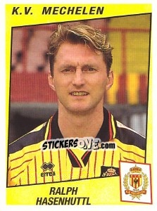 Figurina Ralph Hasenhuttl - Football Belgium 1996-1997 - Panini