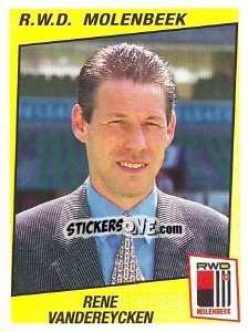 Sticker Rene Vandereycken - Football Belgium 1996-1997 - Panini