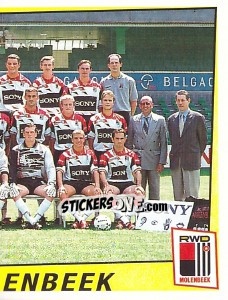 Sticker Elftal / Equipe - Football Belgium 1996-1997 - Panini