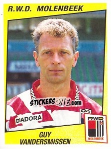 Sticker Guy Vandersmissen - Football Belgium 1996-1997 - Panini