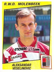 Sticker Aleksandar Veselinovic - Football Belgium 1996-1997 - Panini