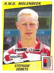 Sticker Stephane Demets - Football Belgium 1996-1997 n. 286 - Panini