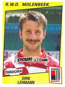 Sticker Dirk Lehmann - Football Belgium 1996-1997 - Panini