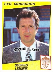 Sticker Georges Leekens - Football Belgium 1996-1997 - Panini