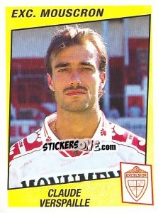 Sticker Claude Verspaille - Football Belgium 1996-1997 - Panini