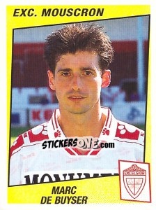 Sticker Marc De Buyser - Football Belgium 1996-1997 - Panini