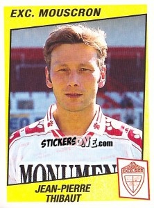 Sticker Jean-Pierre Thibaut - Football Belgium 1996-1997 - Panini