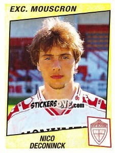 Sticker Nico Deconinck - Football Belgium 1996-1997 - Panini