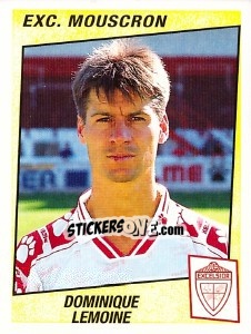 Sticker Dominique Lemoine - Football Belgium 1996-1997 - Panini