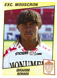 Cromo Ibrahim Bohari - Football Belgium 1996-1997 - Panini