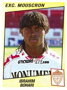 Figurina Ibrahim Bohari - Football Belgium 1996-1997 - Panini