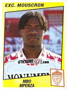 Sticker Mbo Mpenza - Football Belgium 1996-1997 n. 309 - Panini