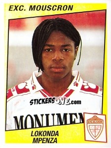 Cromo Lokonda Mpenza - Football Belgium 1996-1997 - Panini