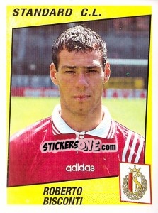 Sticker Roberto Bisconti - Football Belgium 1996-1997 - Panini