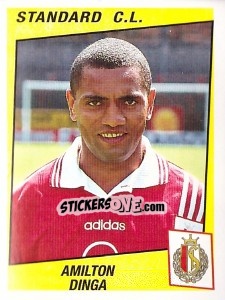 Sticker Amilton Dinga - Football Belgium 1996-1997 - Panini