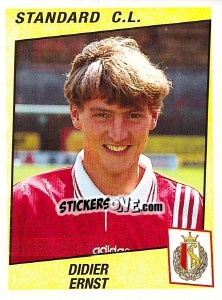 Sticker Didier Ernst - Football Belgium 1996-1997 - Panini